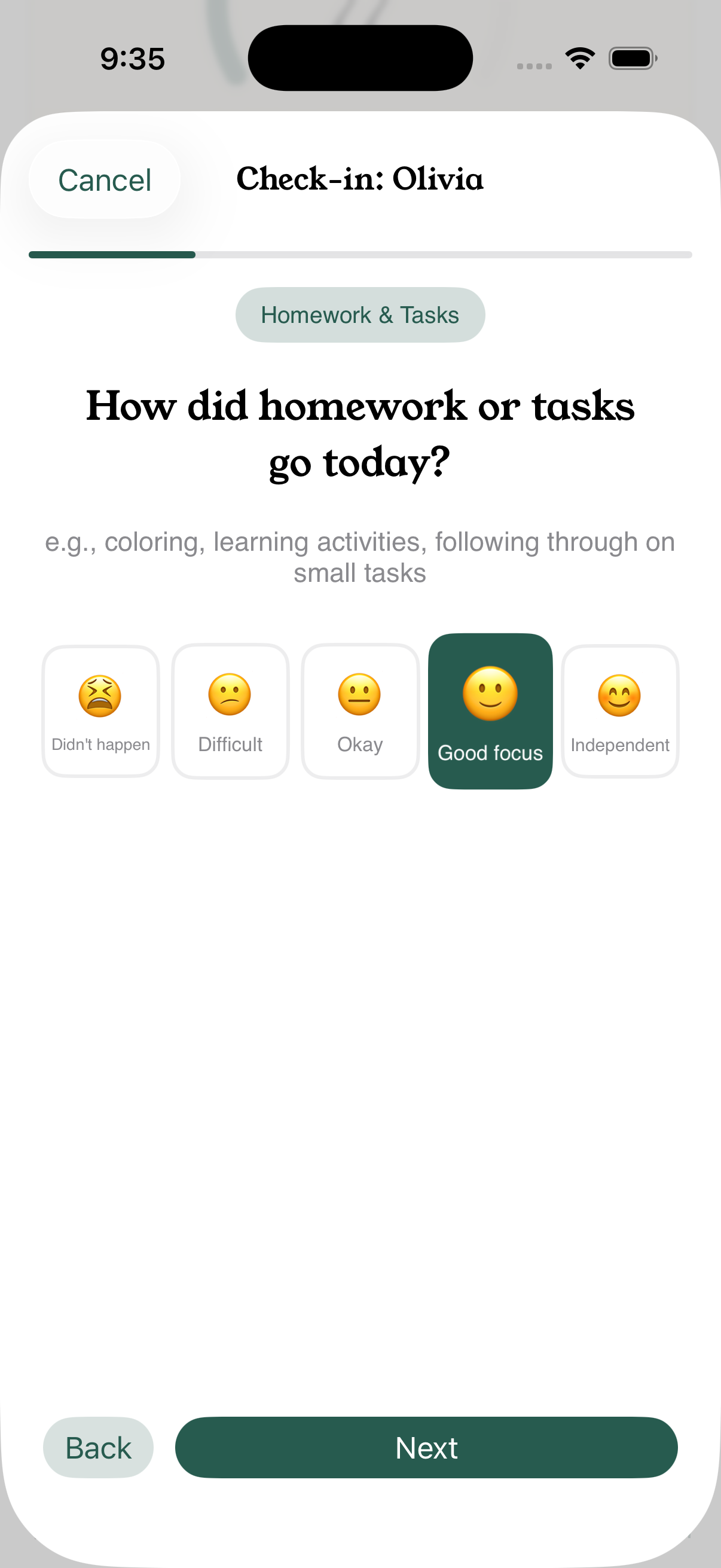 Atlas pattern tracking view